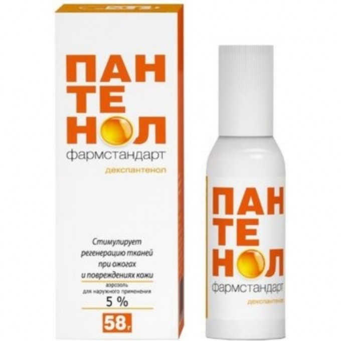 Пена ПАНТЕНОЛ ФАРМСТАНДАРТ для наружного применения 5% 58 гр 1040